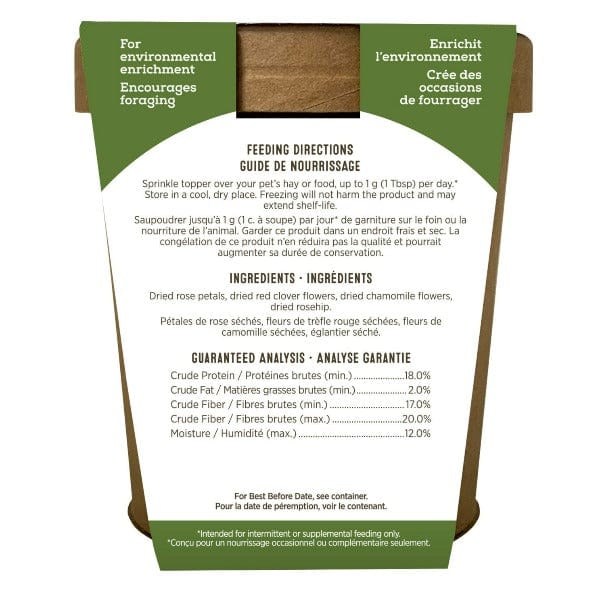 Living World Green Gourmet Botanical Toppers for Small Pets and Reptiles