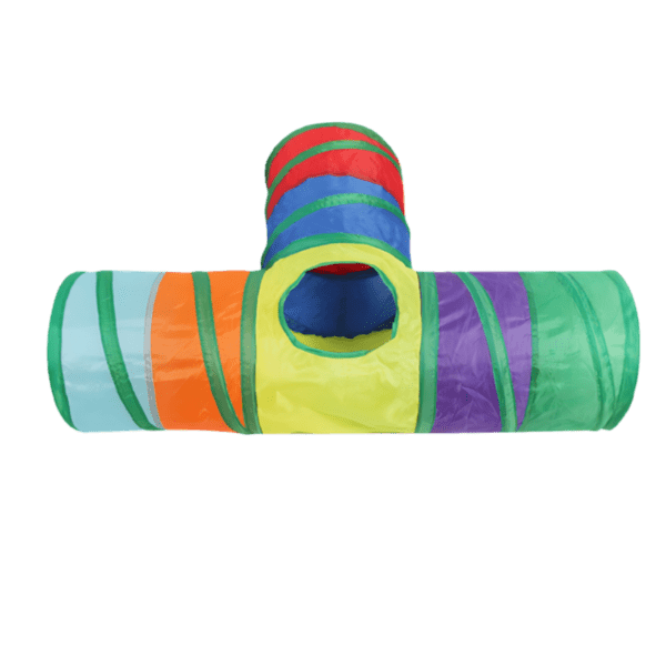 Meow N Roll Colorful Rainbow Tunnels for Endless Cat Fun