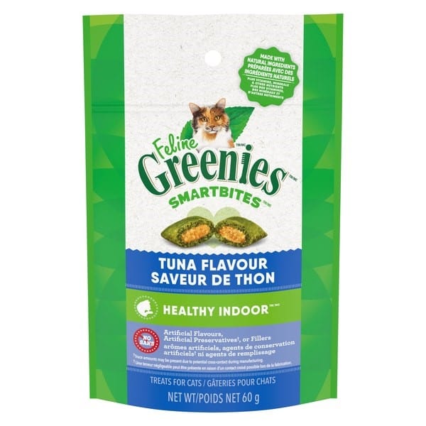 Feline Greenies Smartbites Indoor Cat Treats with Tuna Flavor for Healthy Living