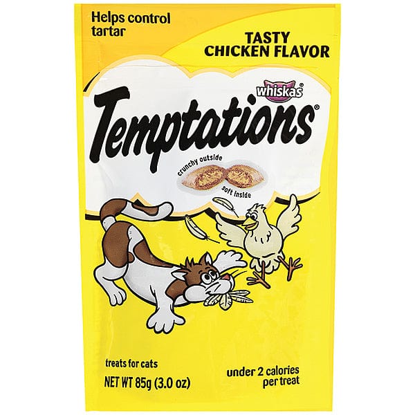 Temptations Irresistible Chicken Flavor Cat Treats with Crunchy & Soft Textures