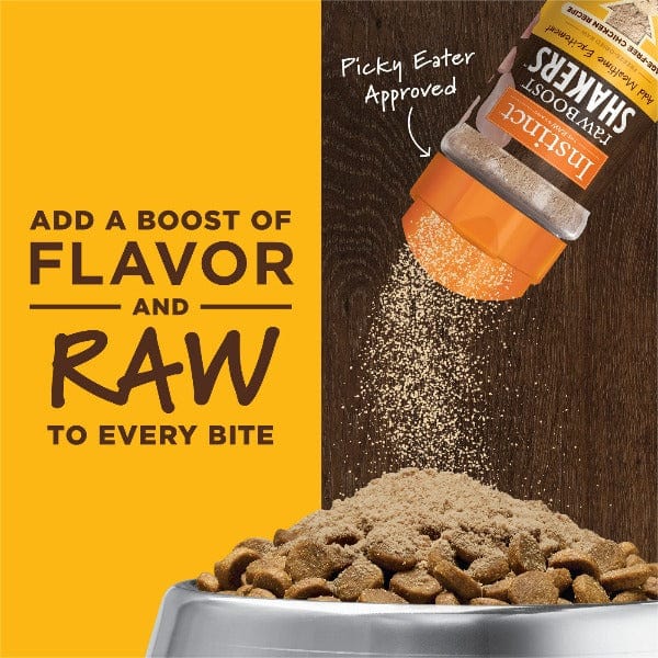 Instinct Raw Boost Shakers - Premium Cage - Free Chicken Recipe Dog Food Topper for a Nutritious Meal Addition