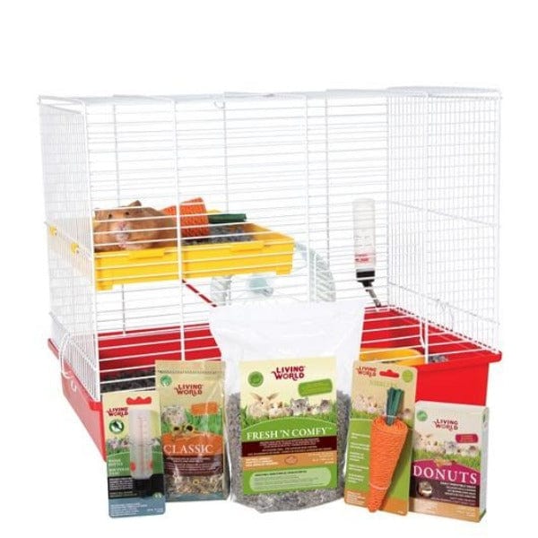 Living World Premium Deluxe Starter Kit for Hamsters - An All - in - One Solution for Your Tiny Pet