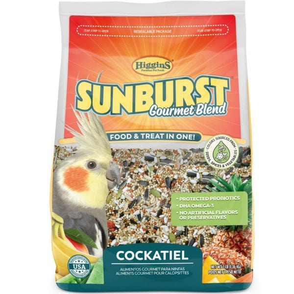 High - Quality Sunburst Gourmet Blend Food for Cockatiels