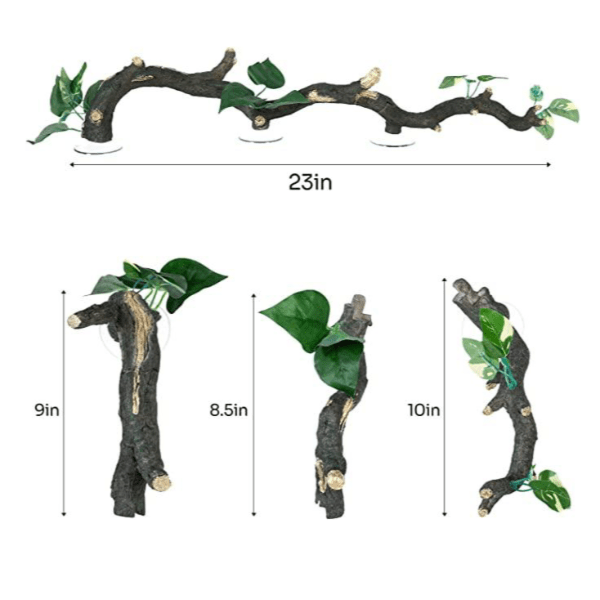 Reptizoo High - Quality 3 - Piece Connectable Resin Branches for Reptile Terrariums