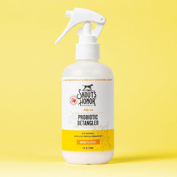 Skout's Honor Advanced Probiotic Pet Hair Detangler with Honeysuckle Scent