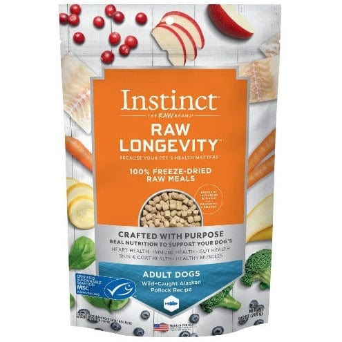 100% Freeze-Dried Instinct Raw Longevity Pollock Recipe Dog Food, 9.5 oz