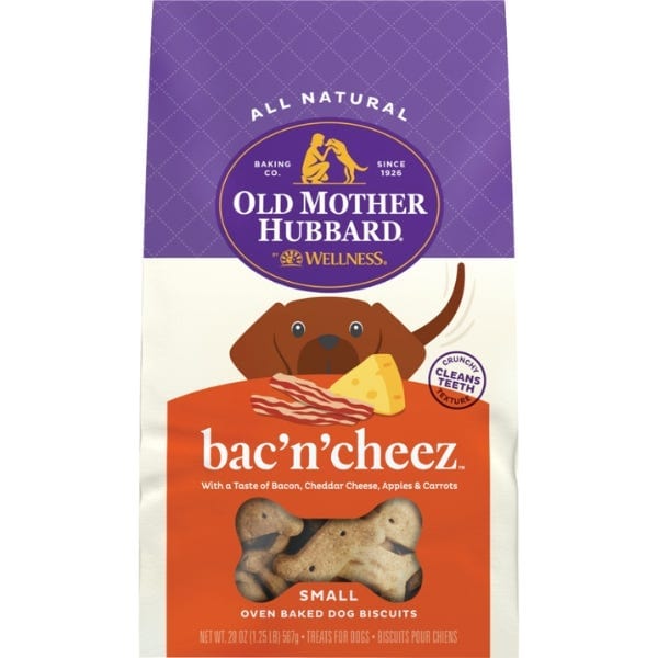 Wellness Old Mother Hubbard Small-Sized Oven-Baked Dog Biscuits with Bac'N'Cheese Flavor