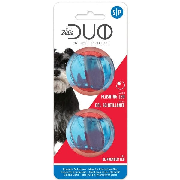 Zeus Duo Interactive Flashing LED Ball Toy for Dogs