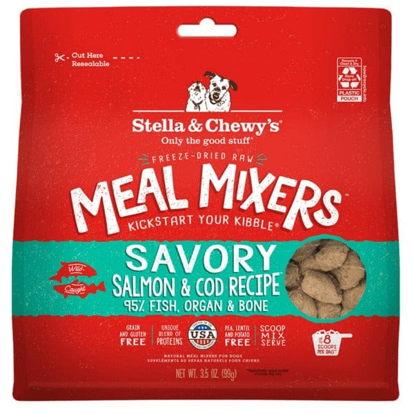 Stella & Chewy's Delectable Raw Salmon & Cod Meal Mixers for Dogs