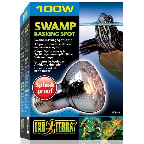 Exo Terra Splash-Resistant Swamp Basking Spot Light Bulb for Humid Terrariums