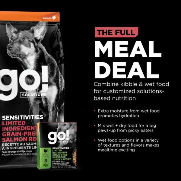 Go! Solutions High - Quality Sensitivities Limited Ingredient Grain - Free Dry Dog Food with Salmon Recipe