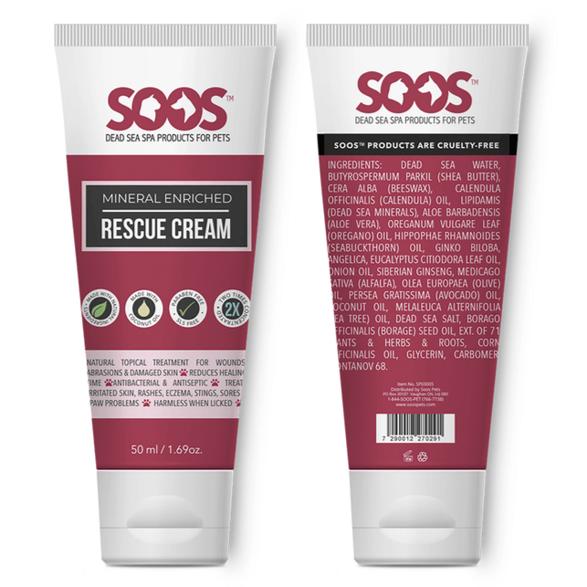 Soos Pets Advanced Mineral - Enriched Rescue Cream for Dogs and Cats