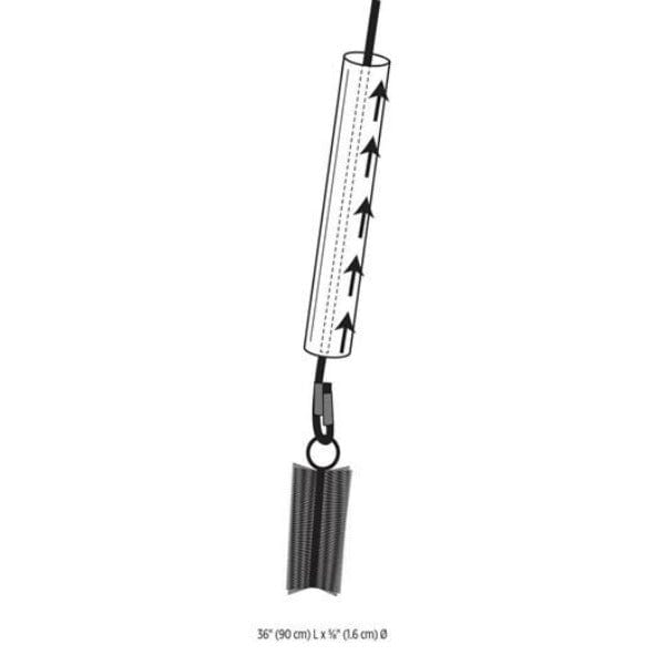 Fluval High - Efficiency Pull - Through Hose Cleaning Brush for Aquarium Filter Systems