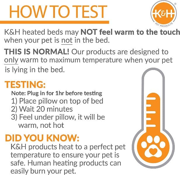 K&H Affordable Dual-Thermostat Heated Thermo Kitty Mat