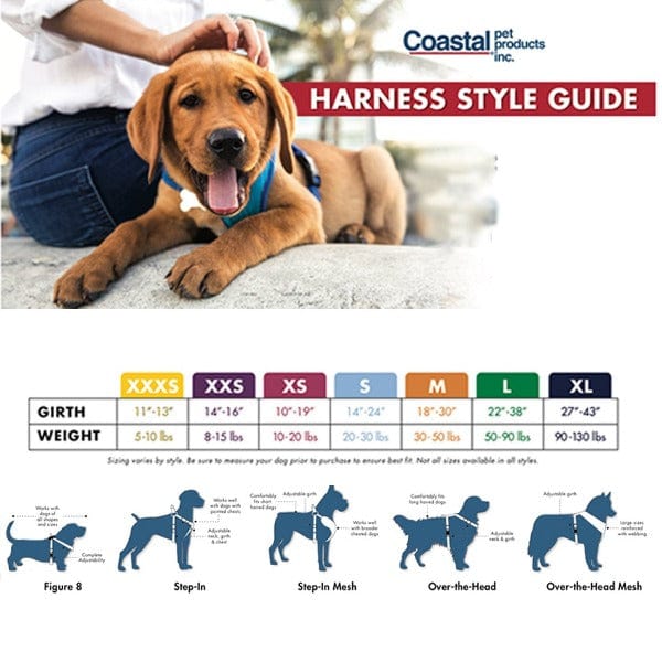 Adjustable Comfortable Nylon Wrap Dog Harness with Dual D - rings