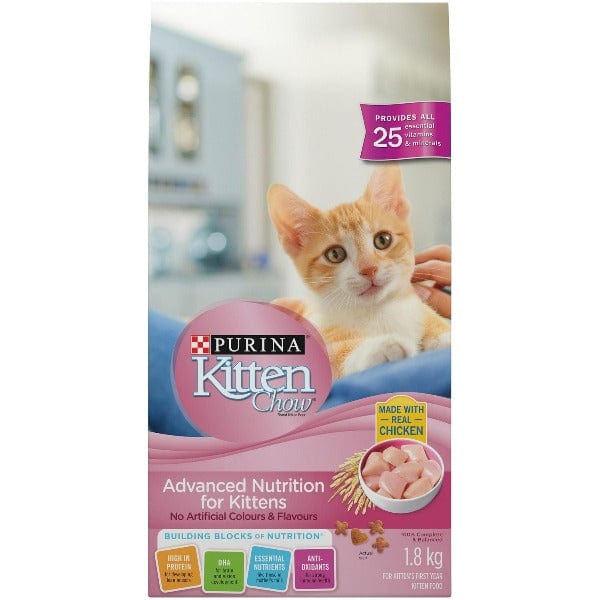 Purina Premium Dry Cat Food for Kittens, 1.8kg - Complete and Balanced Nutrition
