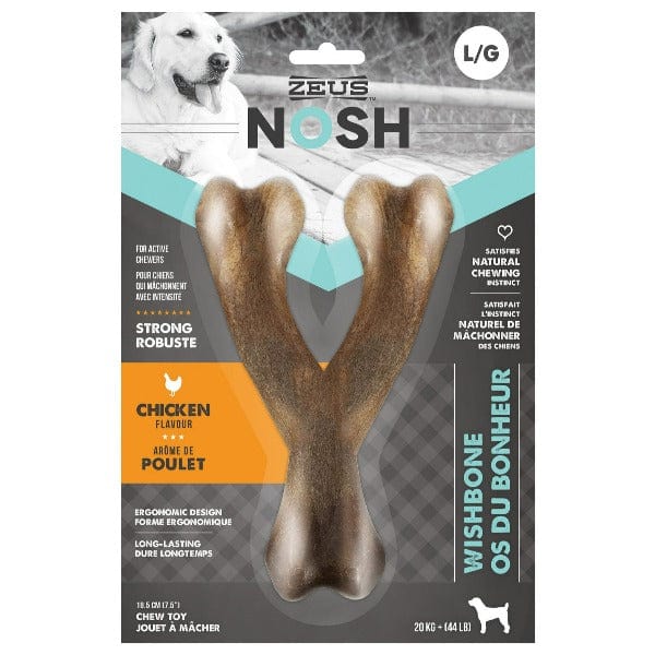 Zeus Strong Chicken NOSH Wishbone Chew Toy for Active Dogs