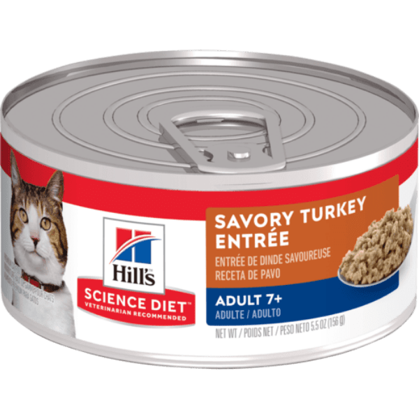 Science Diet Gourmet Turkey Entree Canned Cat Food for Adult Cats 7+