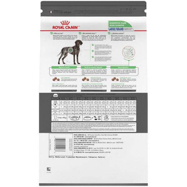 Royal Canin 30lb Dry Dog Food for Large Adult Dogs with Digestive Care