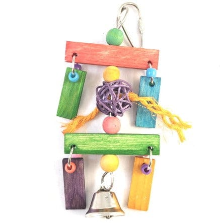 Colorful Tweeters Wicker Ball Dangling Bird Toy for Endless Fun