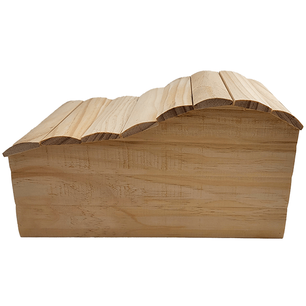 Ergonomic Untreated Spruce Moss Hollow Log House for Small Pets