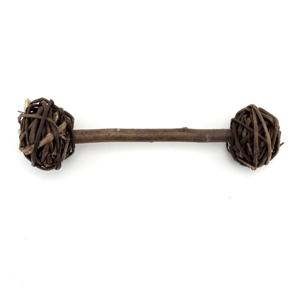 Moss Hollow Interactive Barbell Chew Toy for Pets