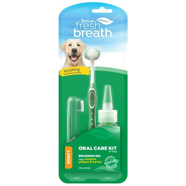 Tropiclean Comprehensive Oral Care Kit for Large Dogs - Fresh Breath Formula