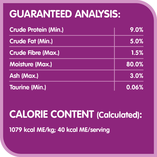 Whiskas Single - Serve Perfect Portions Wet Cat Food with Beef Pâté Flavor