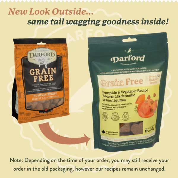 Darford Oven-Baked Grain-Free Dog Treats with Pumpkin Recipe