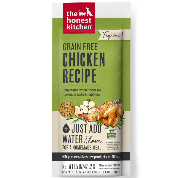 The Honest Kitchen Dehydrated Grain - Free Chicken Recipe Dog Food