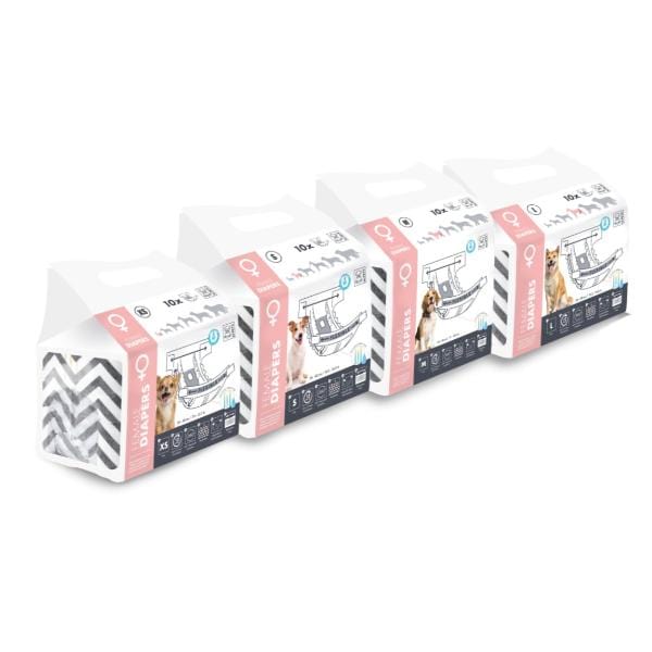 M-PETS Disposable Diapers Specially Designed for Female Dogs