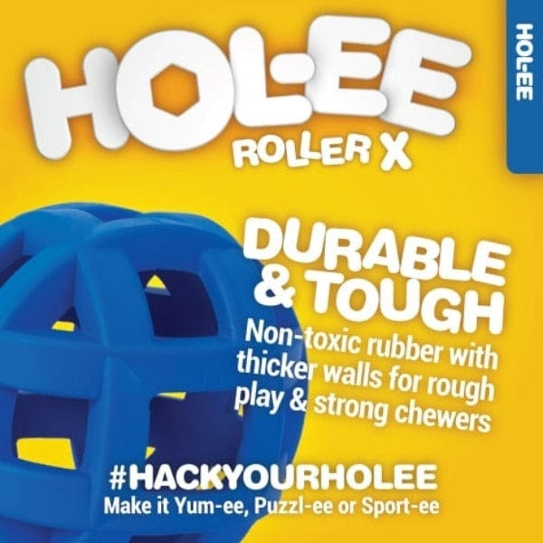 JW Pet Extreme Hol-ee Roller Rubber Dog Toy for Tough Chewers