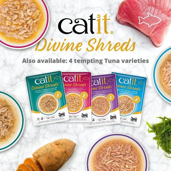 Catit Multipack Tuna Divine Shreds - Premium Cat Food Topper