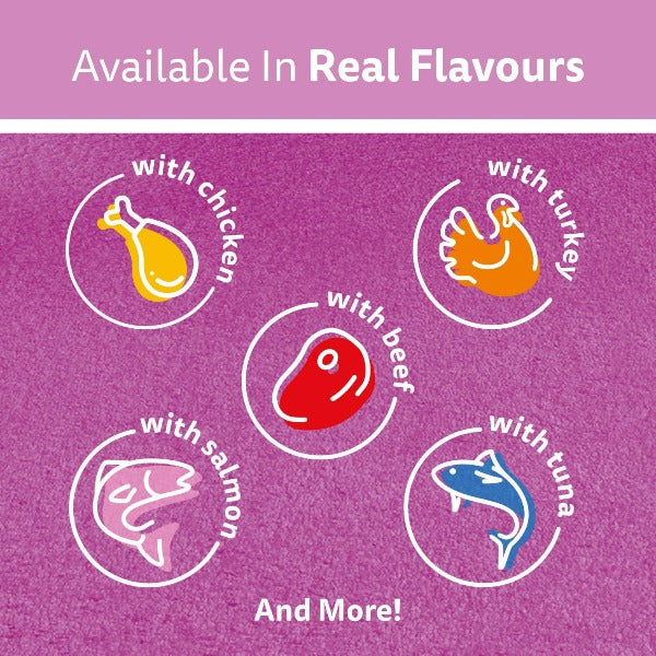 Whiskas Single - Serve Perfect Portions Wet Cat Food with Beef Pâté Flavor