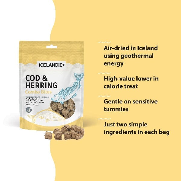 Icelandic Premium Cod and Herring Combination Bites - Special Order Fish Dog Treats