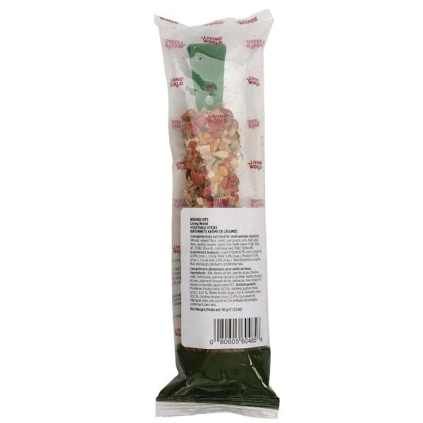 Living World Small Animal Treat Stick with Vegetable Flavor, 45g