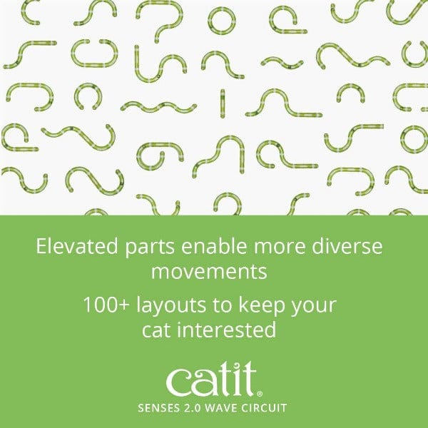 Catit Senses 2.0 Wave Circuit - An Ultimate Hunting Toy for Cats