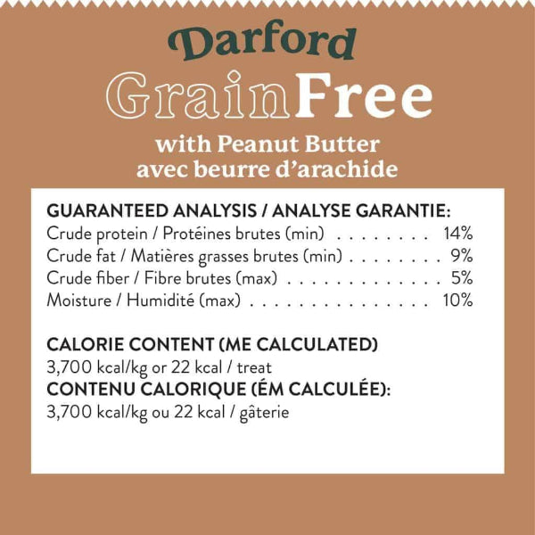 Darford Premium Grain-Free Oven-Baked Dog Treats with Peanut Butter Recipe