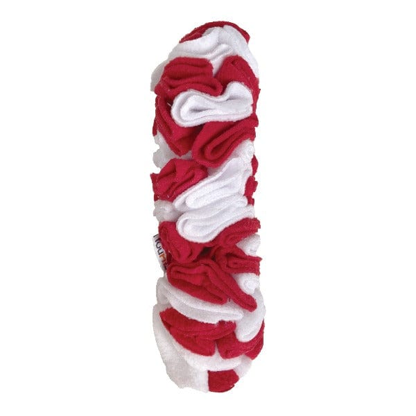 FouFit Festive Holiday Snuffle Nosework Toy in Candy Cane Shape