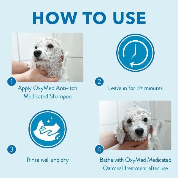 Tropiclean OxyMed Medicated Anti-Itch Oatmeal Dog Shampoo for Quick Relief