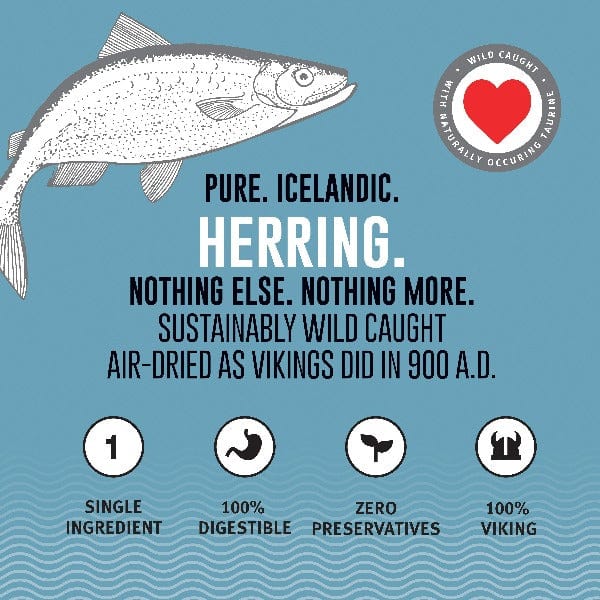 Icelandic Whole Herring Fish Cat Treats - Special Order Item for Feline Delight