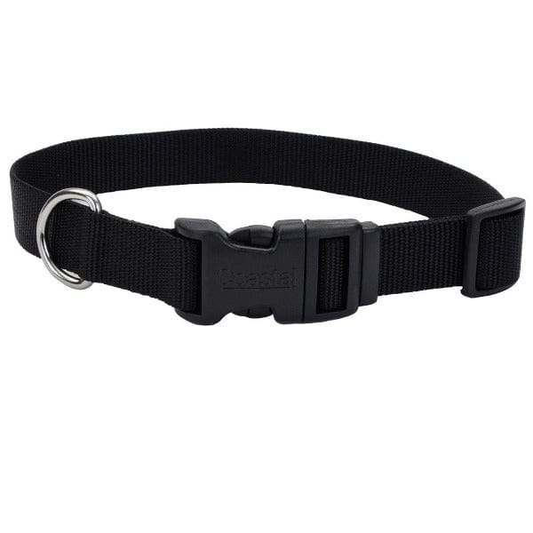 Stylish Coastal Adjustable Nylon Dog Collar with Comfortable Plastic Buckle