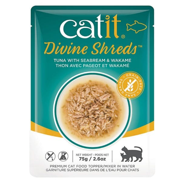 Catit Tasty Tuna, Seabream & Wakame Shreds - Premium Cat Food Topper