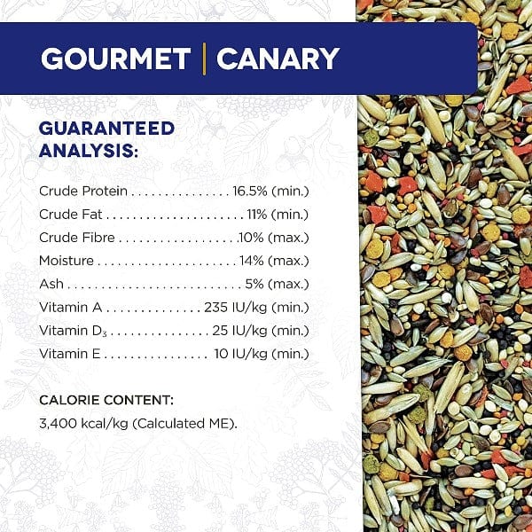 HARI Gourmet High - Quality Premium Seed, Vegetable, and Nut Mix Ideal for Canary Birds