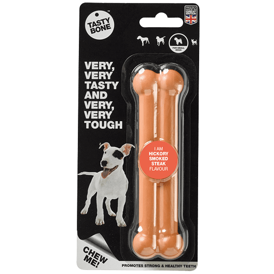 Irresistible Hickory Smoked Steak Flavoured Nylon Chew Bone for Dogs