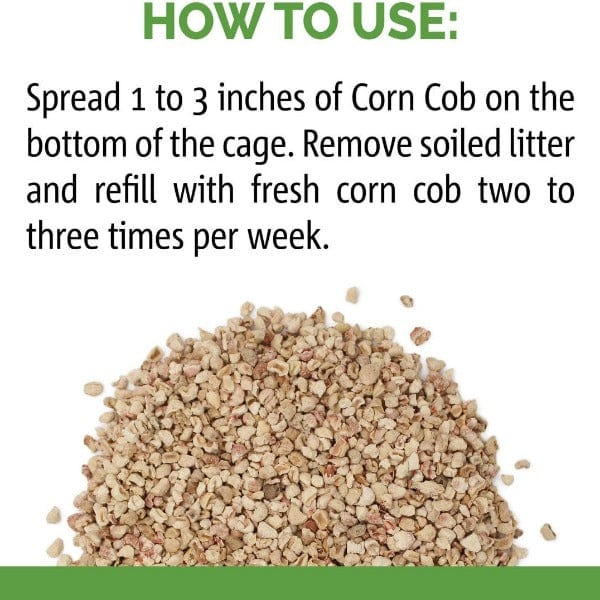 Sunseed All - Natural Absorbent Corn Cob Bedding for Small Pets and Birds