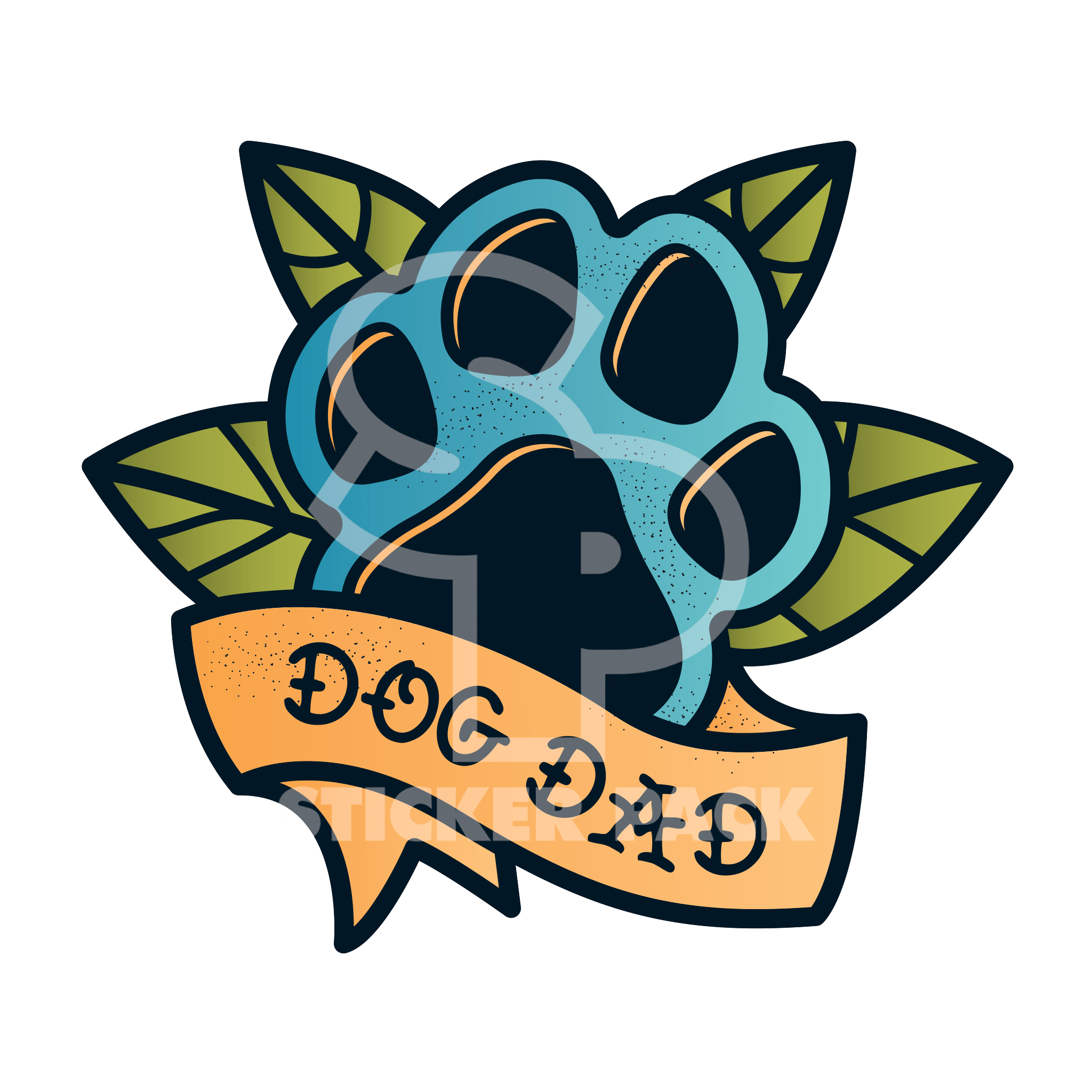 Matte Finish Dog Sayings Sticker Pack for Dog Dads - Including Small Stickers