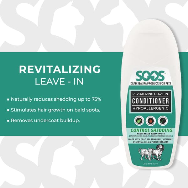 Soos Pets Hypoallergenic Natural Leave-In Conditioner for Coat Revitalization