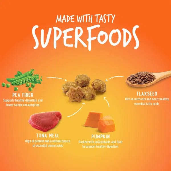Fruitables Healthy Low - Calorie Cat Treats with Tuna and Pumpkin Flavor