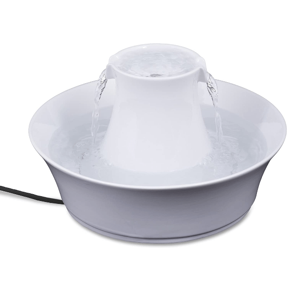 PetSafe Drinkwell Ceramic Avalon Premium Pet Water Fountain for Cats and Small to Medium Dogs